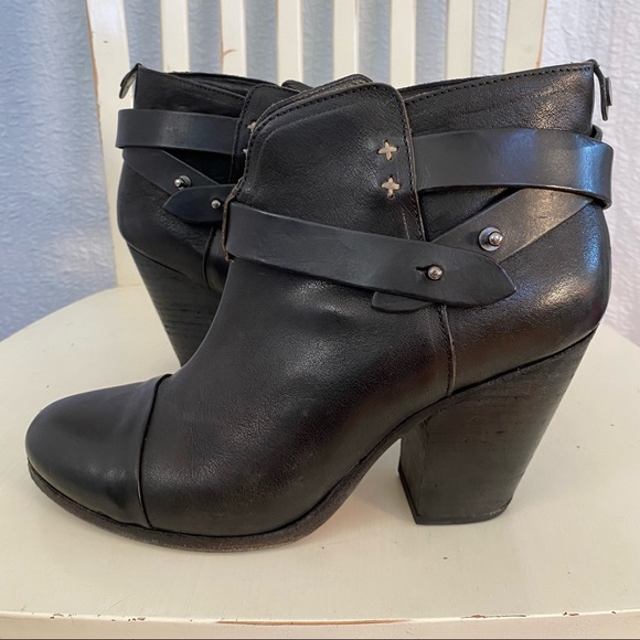Rag & Bone Harrow Black Strappy Booties - Picture 5 of 11